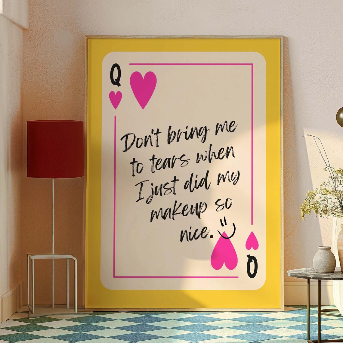 Queen Of Hearts Dopamine Decor Art Print