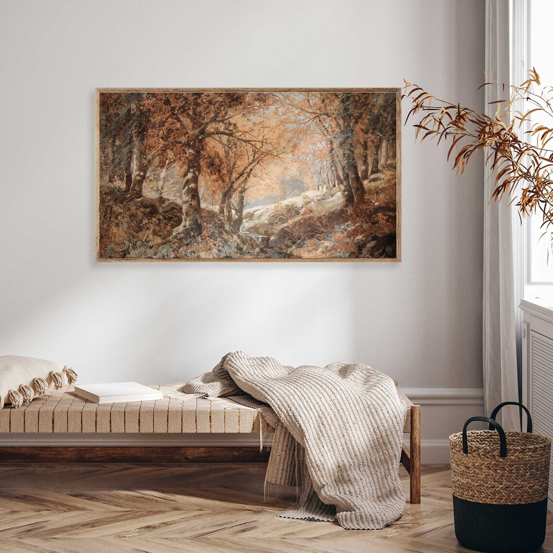 Fall Frame TV Art, Vintage Rustic Country Print - Image 4