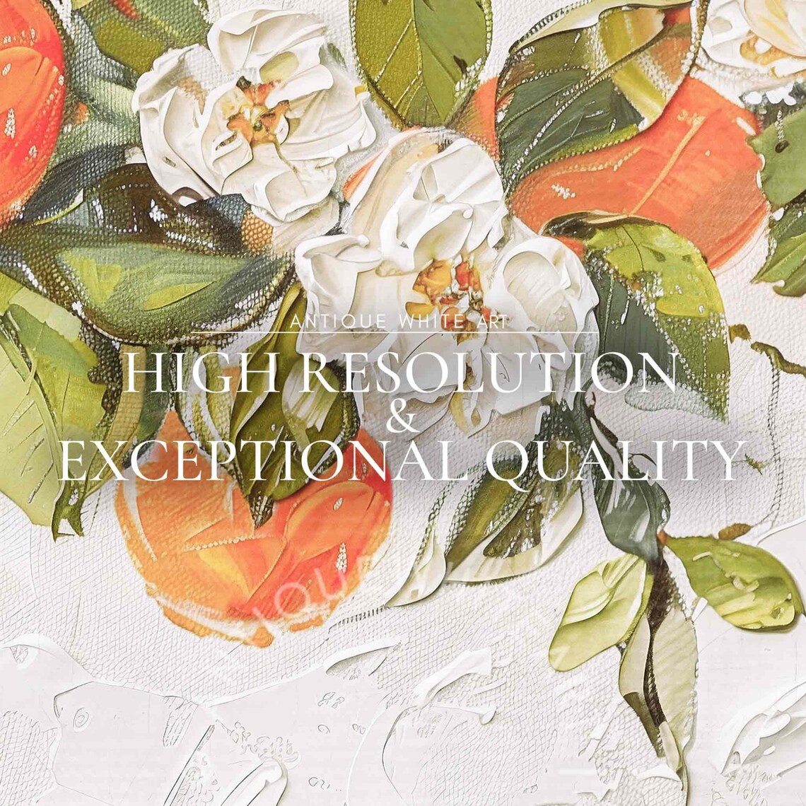 Neutral Frame TV Art Summer Botanical Citrus Art - Image 3