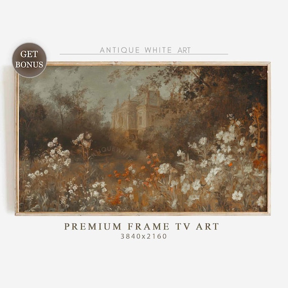 Fall Wildflowers Moody Frame Tv Art Fall Landscape Painting For Tv Botanical Screensaver Fall Tv Art Autumn Frame Tv Art Tv493