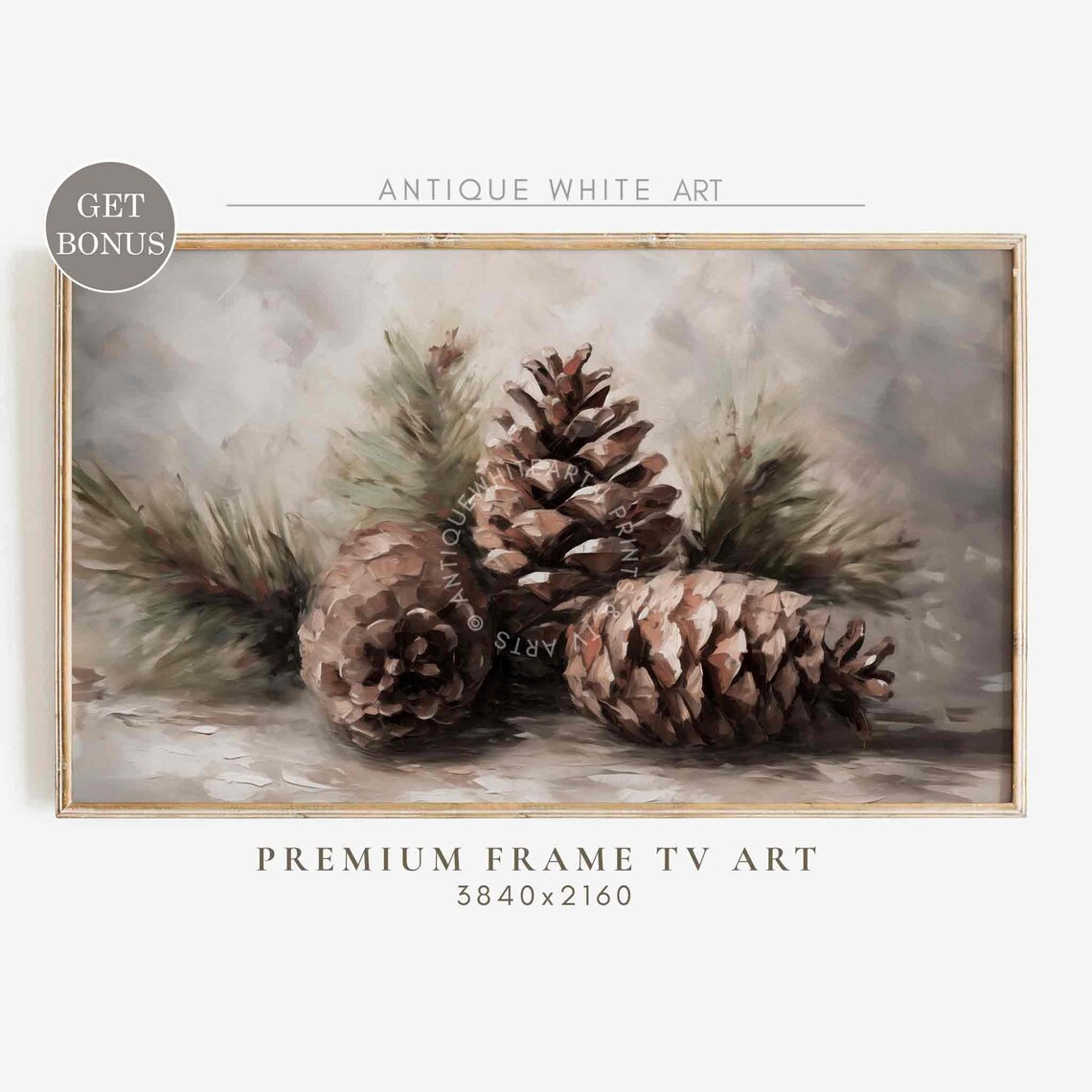 Moody Winter Still Life, Vintage Farmhouse Art Print