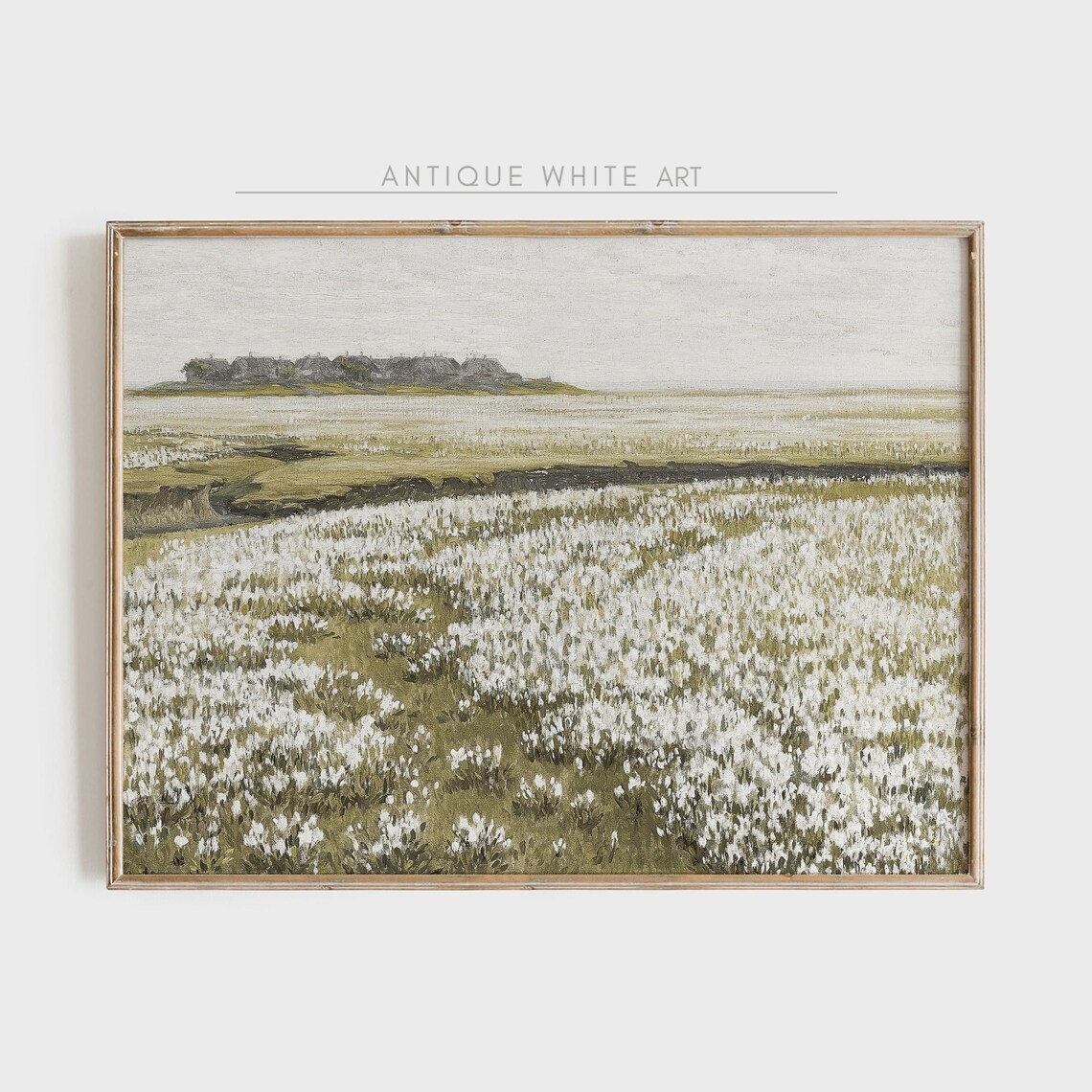 Vintage Spring Meadow Wildflower Art Print, Farmhouse