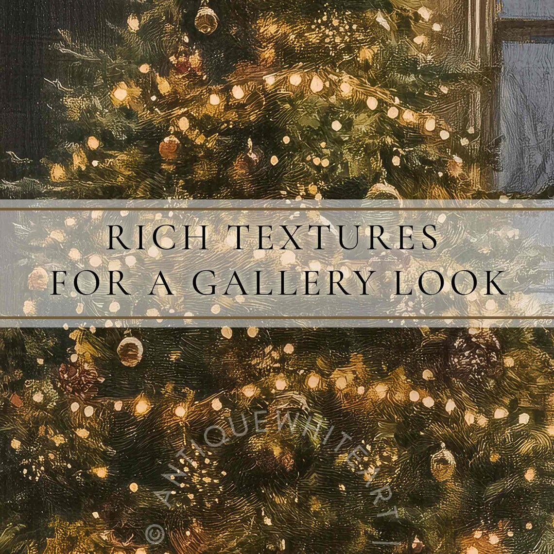 Christmas Tree Moody Winter Decor Wall Art Print - Image 4