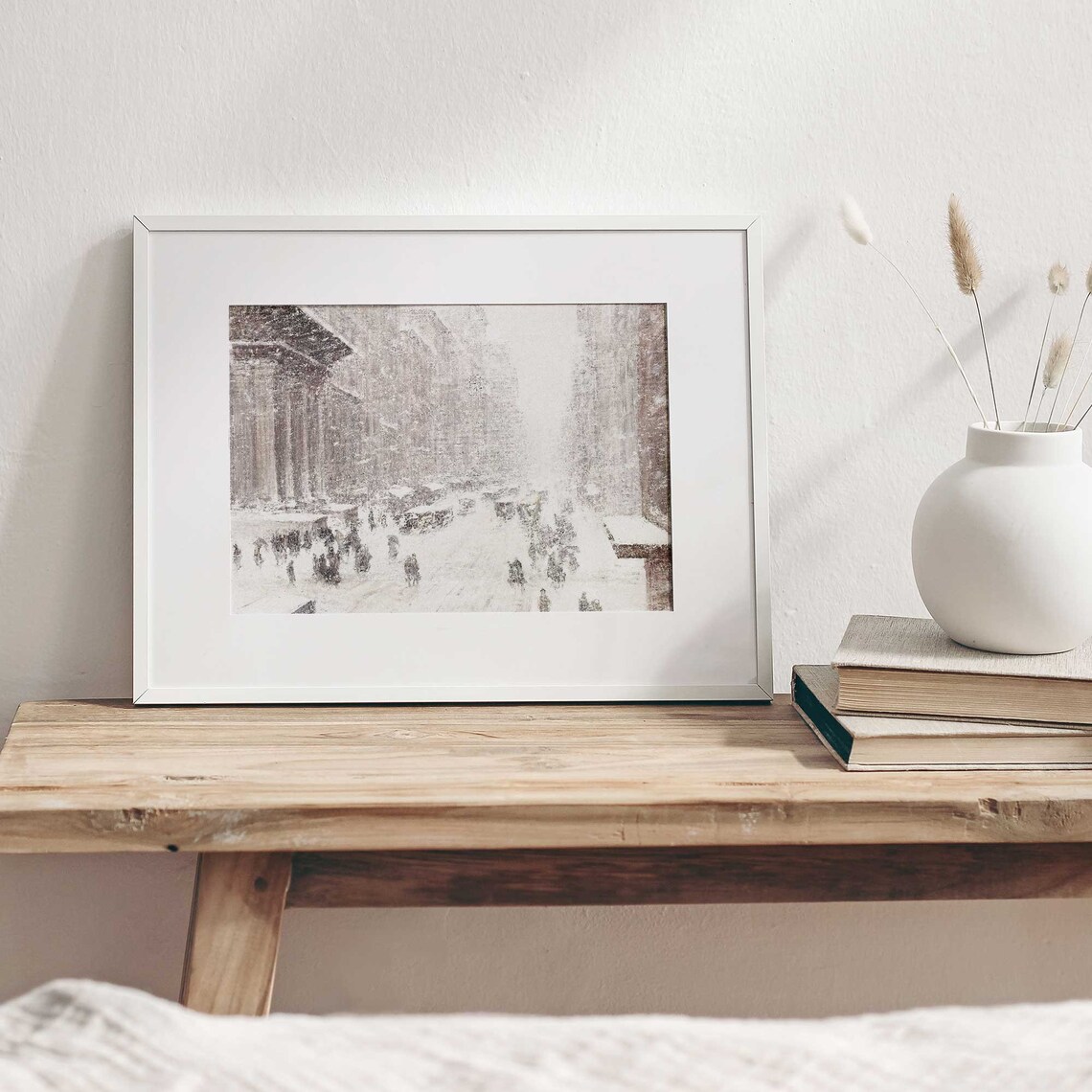 Vintage New York Christmas Poster, Snowy Winter City - Image 2