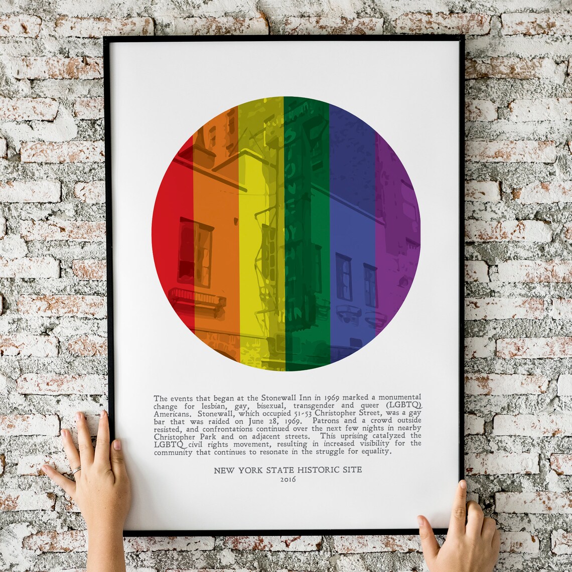 Stonewall Inn Uprising Pride Poster, LGBTQ History