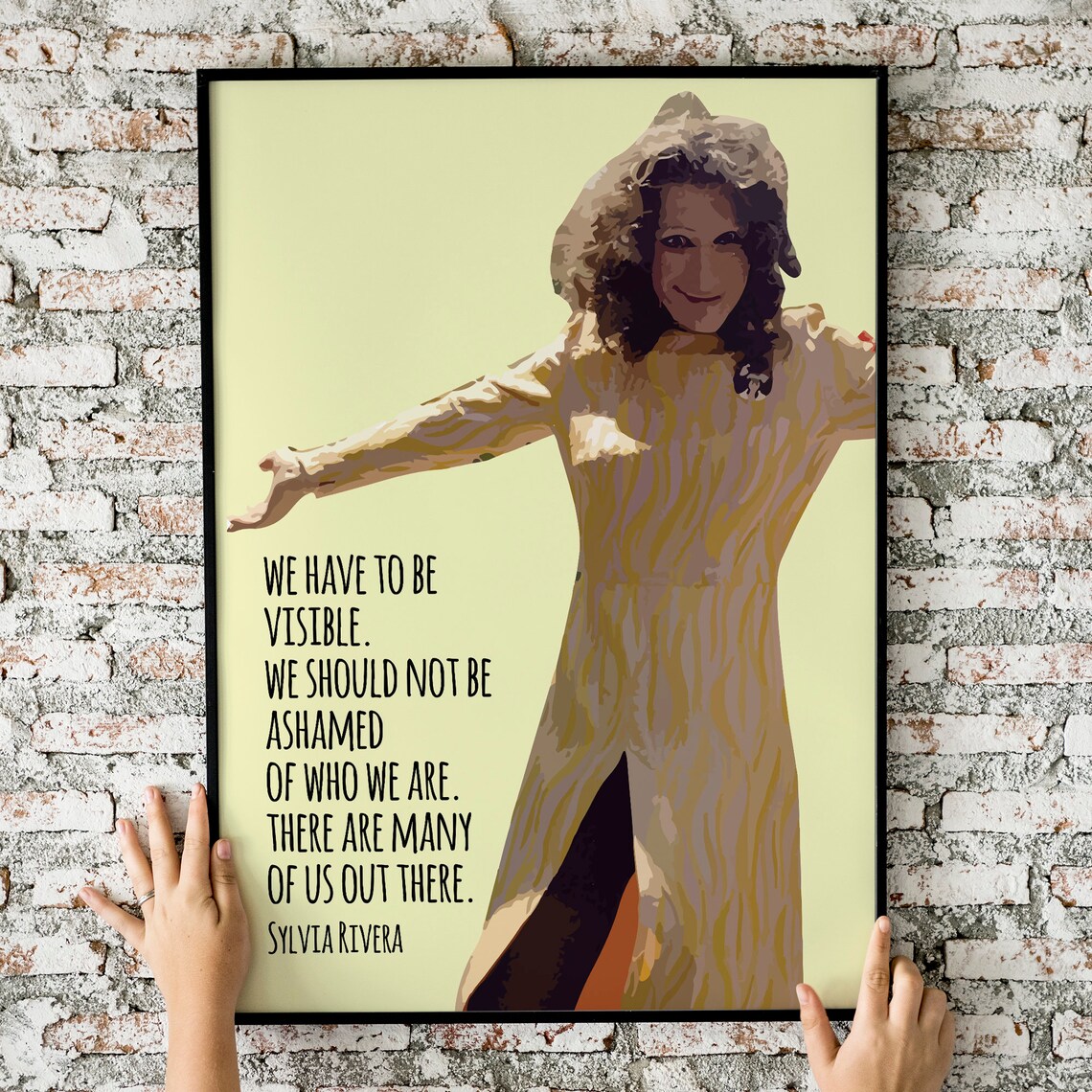 Sylvia Rivera Quote, LGBTQ Rights Poster Print