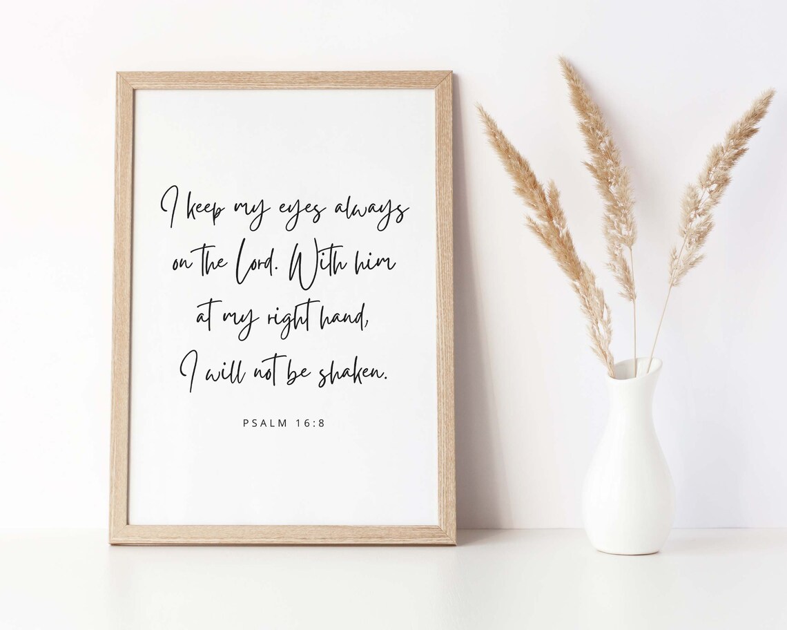 Psalm 168 Handwritten Scripture, Christian Decor - Image 2