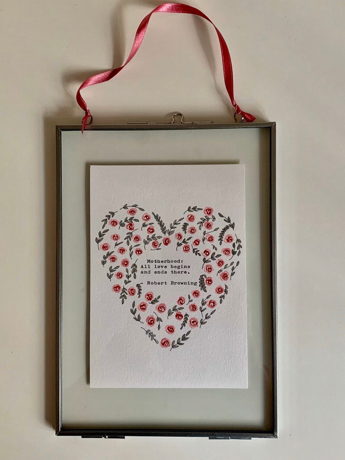 Robert Browning Motherhood Quote Art Print