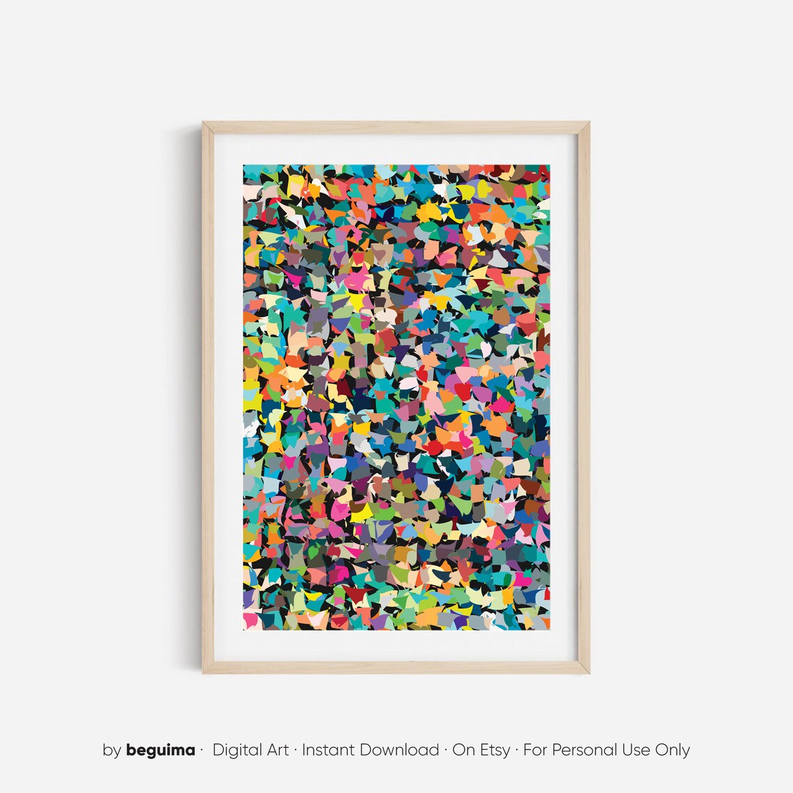 Modern Abstract Colorful Wall Print, Contemporary Art