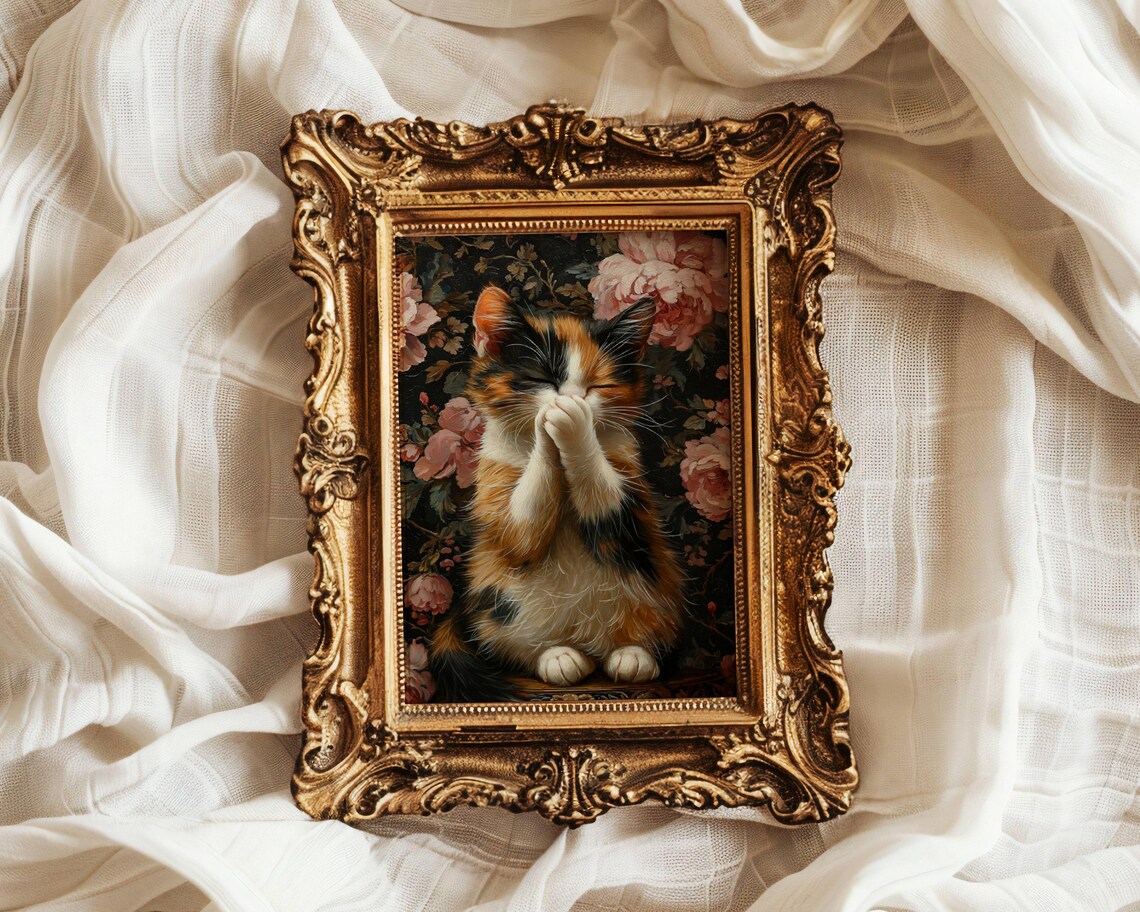 Funny Cat Bathroom Toilet Humor Art Print, Cat Lover Gift - Image 3