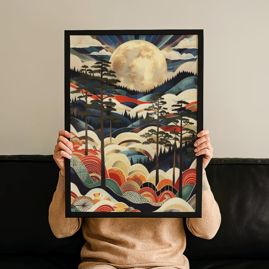 Minimalist Mount Fuji Print Zen Japanese Landscape