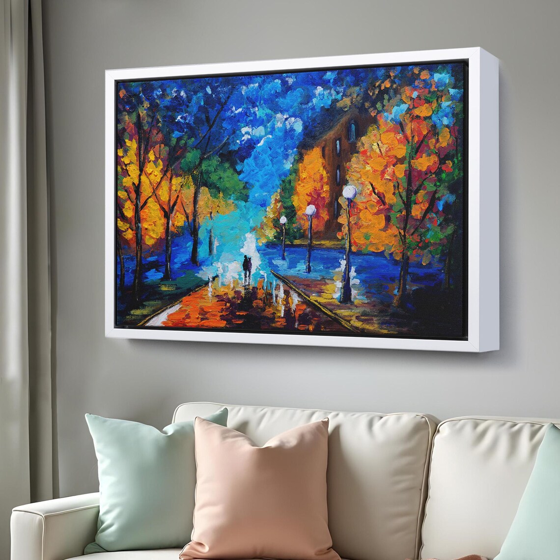 Night Walk In The Forest Decorative Wall Painting Nature Wall Decor Nature Wall Decor Landscape Wall Table - Image 3