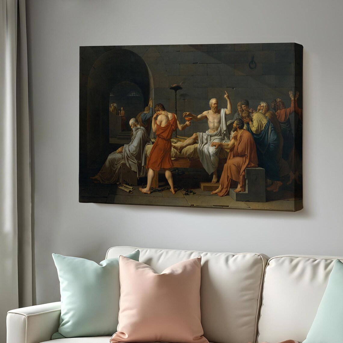 Socrates Drinking Hemlock, Modern Wall Art