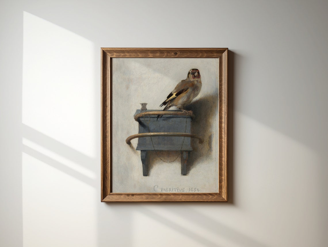 Vintage Farmhouse Decor Bird Painting English Cottage Decor Print Neutral Country Farmhouse Wall Art Sparrow Art - Image 4