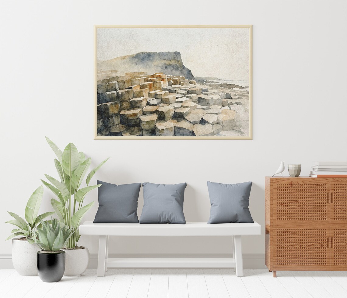 Giants Causeway County Antrim Wall Art Print - Image 3