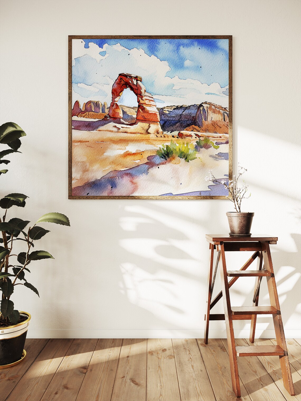 Arches National Park, Delicate Arch Watercolor Art Print - Image 5