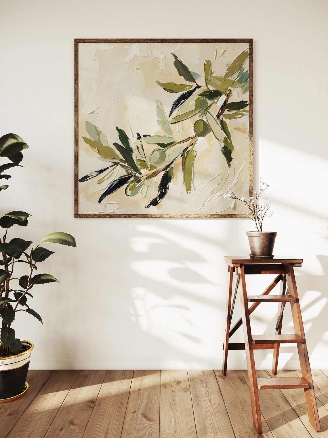 Olives Botanical Art Print, Farmhouse Kitchen Decor - Image 3