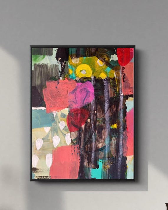 Vibrant Abstract Art Bold And Colorful Painting Colorful Modern Home Decor Unique Wall Art Art Print Contemporary Art Living Room Decor