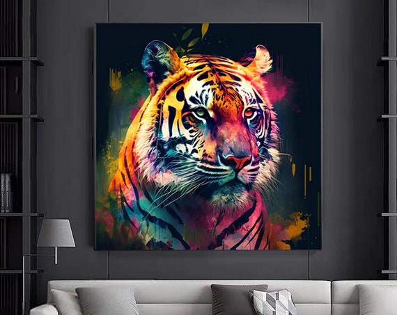 Tiger Canvas Wall Art Animal Print Home Decoranimal