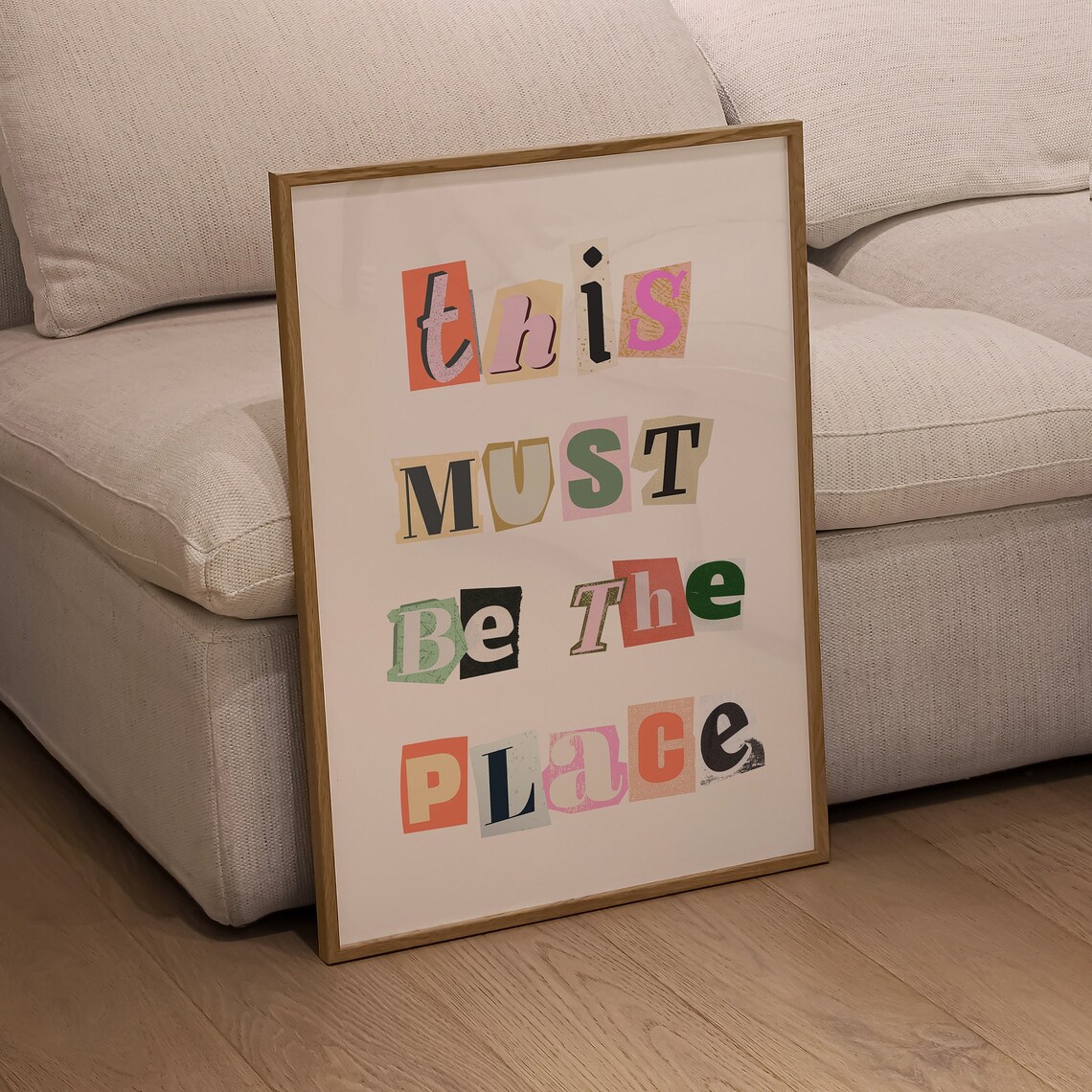 This Must Be The Place Typography Poster, Retro Decor - Image 2