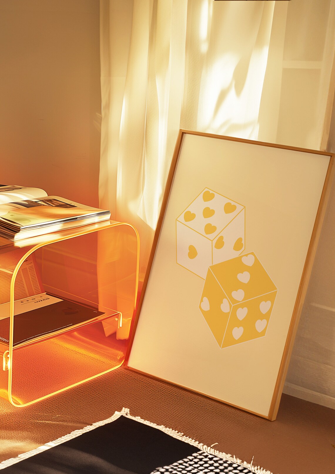 Dice Aesthetic Wall Art, Preppy Room Decor - Image 2