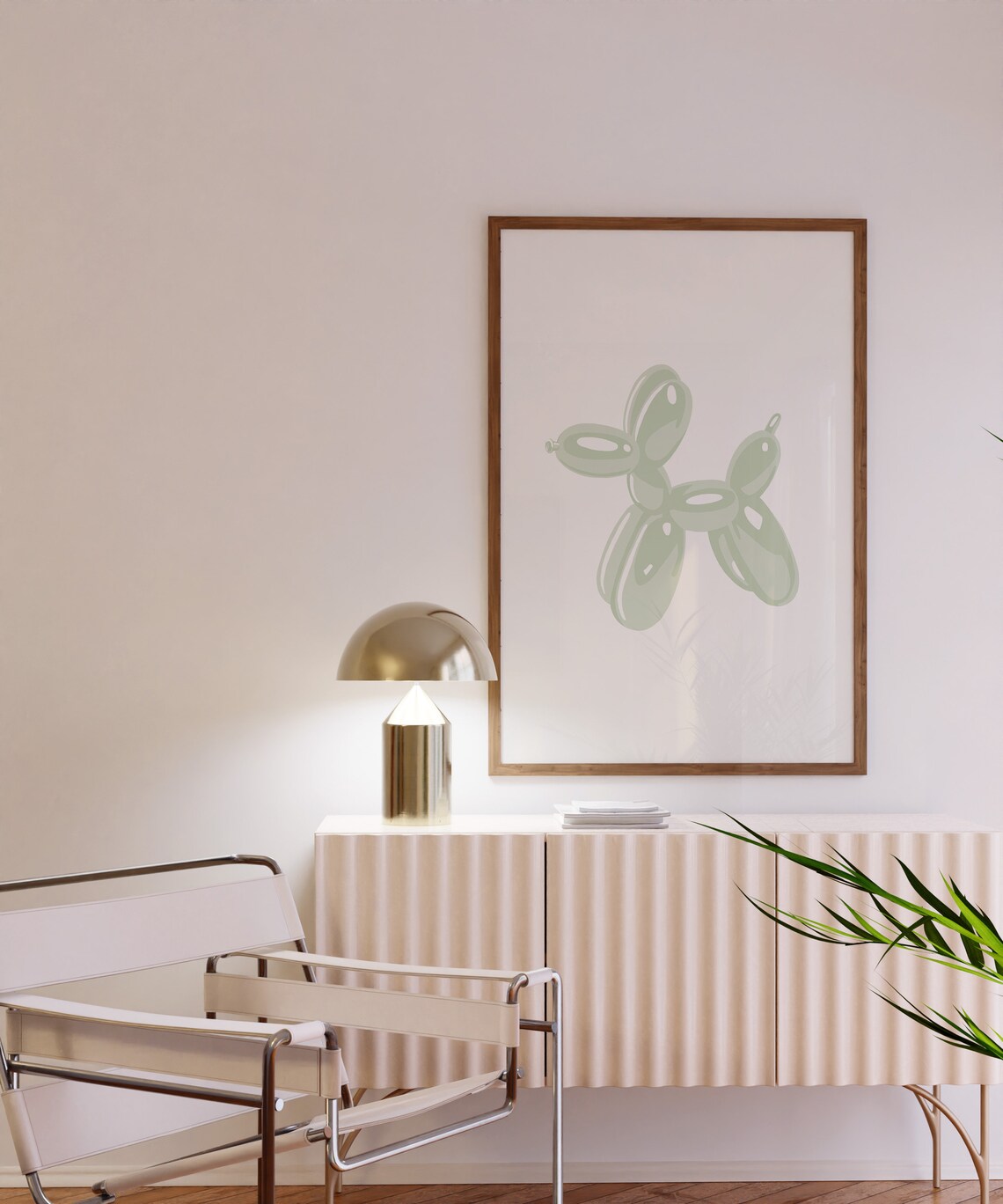 Balloon Dog Sage Green Art Print, Preppy Dorm Decor - Image 2