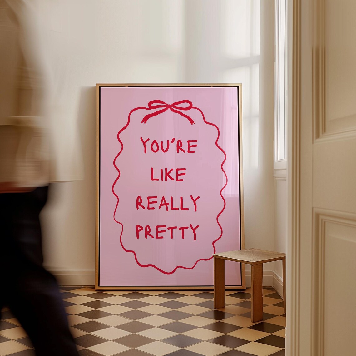 You’re Like Really Pretty Art Print, Coquette Decor - Image 2