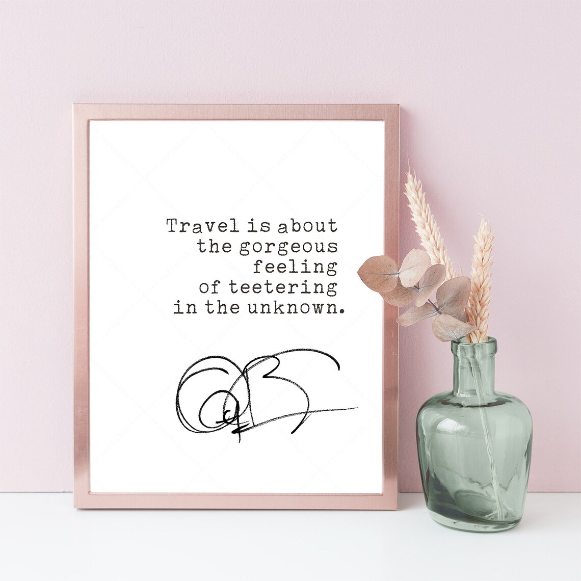 Anthony Bourdain Quote Art Print, Travel Typography - Image 4