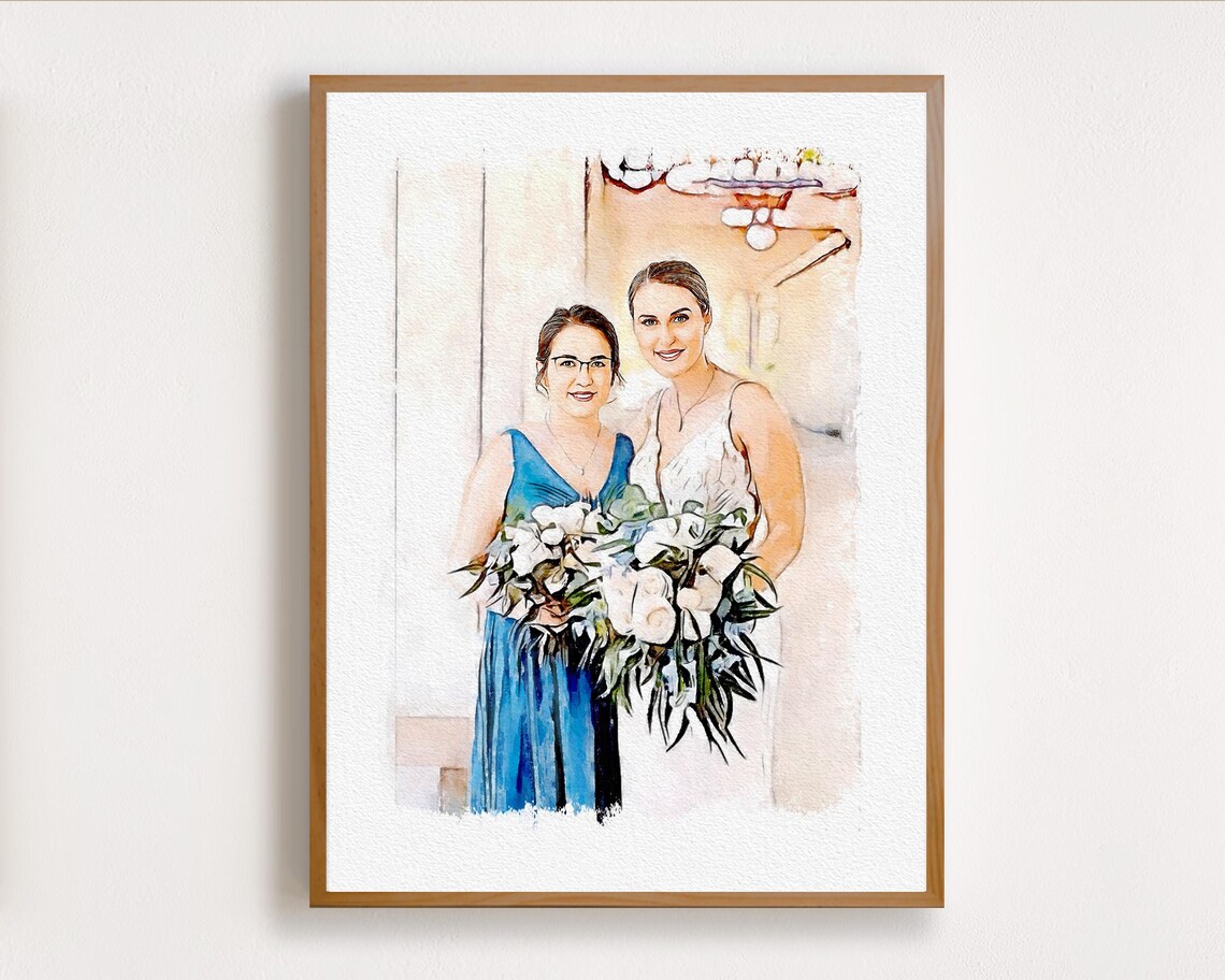 The Hopkins Family Big Family Group Watercolor Reunion Keepsake Poster - Image 4