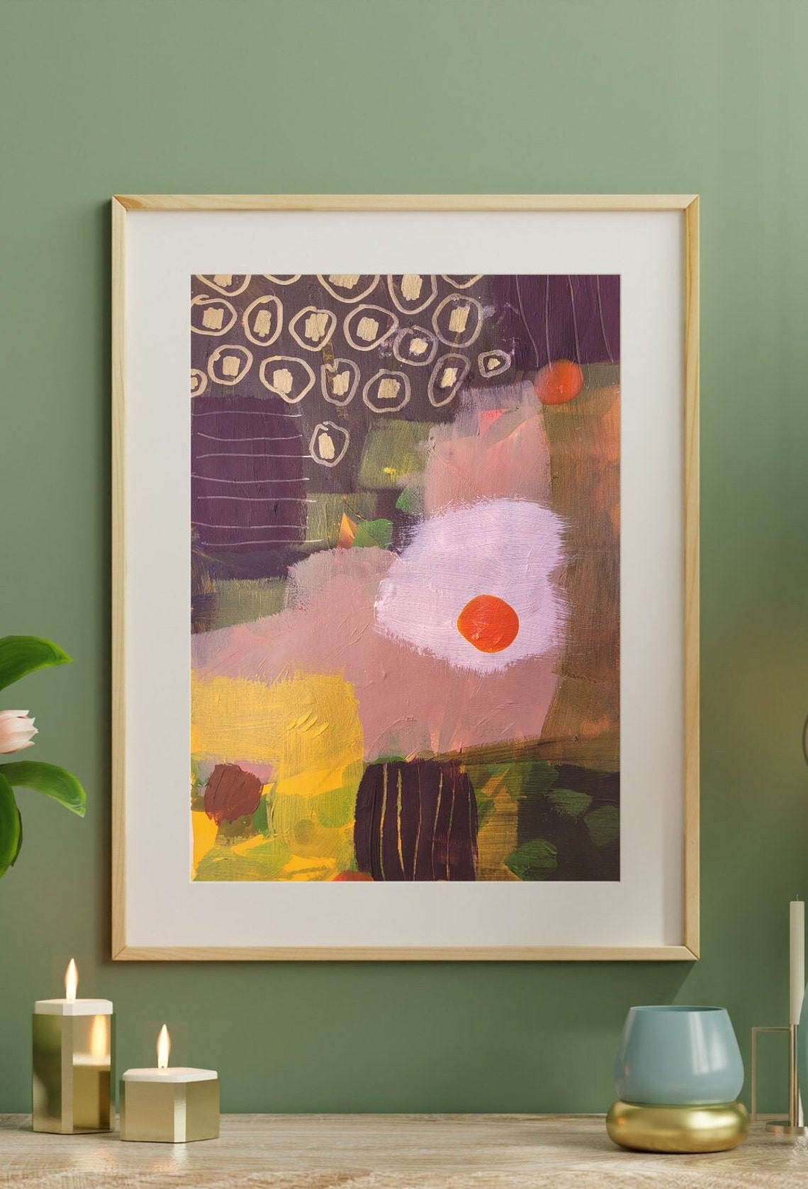 Acrylic Art Abstract Painting Modern Art Boho Print Entryway Wall Poster Office Artwork Contemporary Wall Art Prints Bold Art Home Gift - Image 3