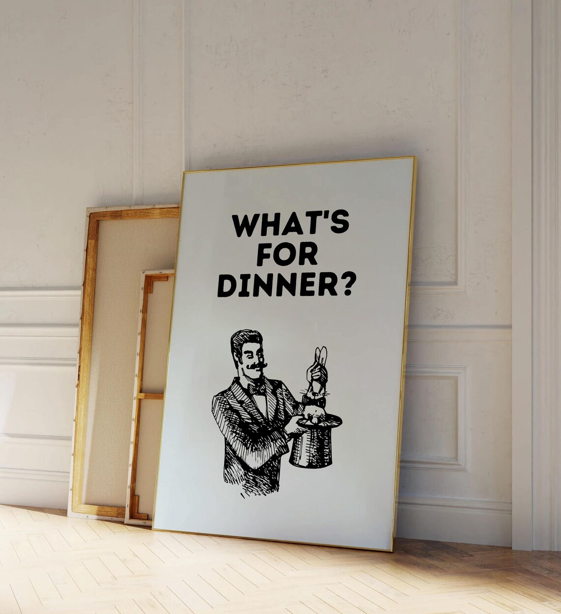 Whats For Dinner Retro Kitchen Art Print - Image 2