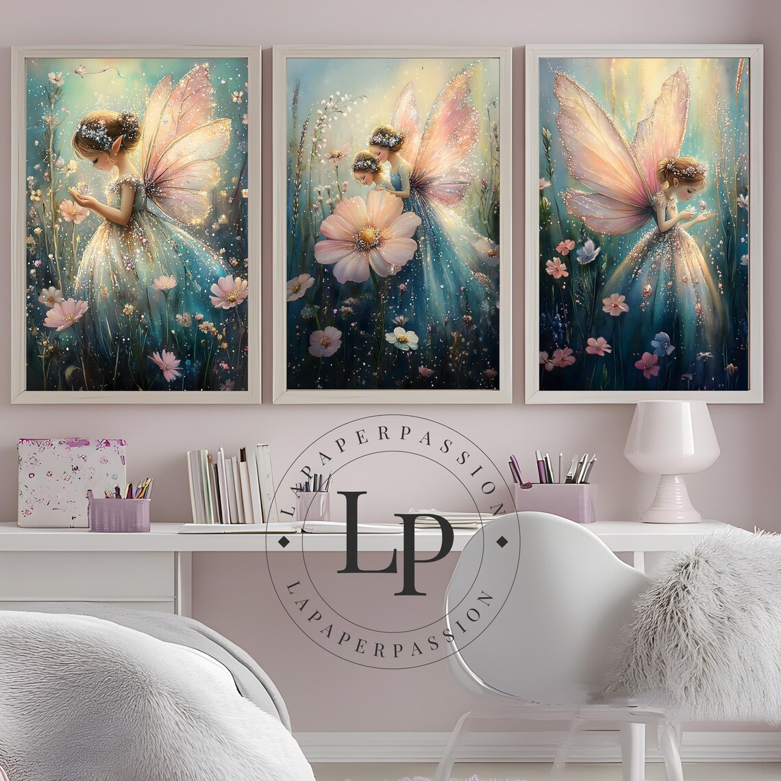 Fairy Art, Nursery Decor, Whimsical Fairy Theme