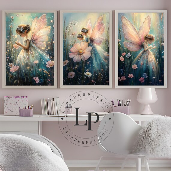 Fairy Art, Nursery Decor, Whimsical Fairy Theme