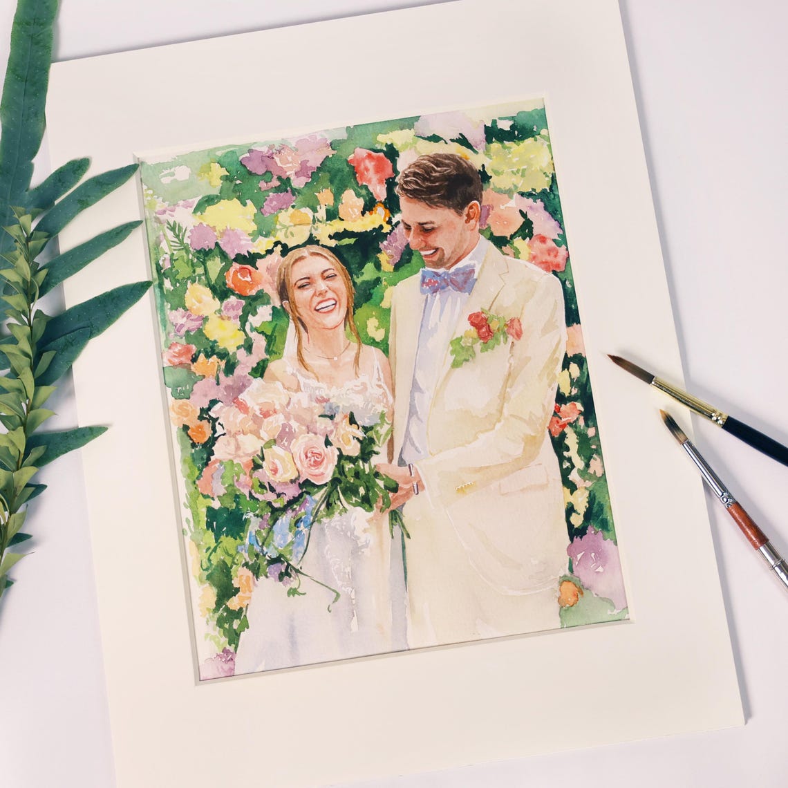 Wedding Couple Pouring Champagne Tower Watercolor Celebration Poster - Image 2