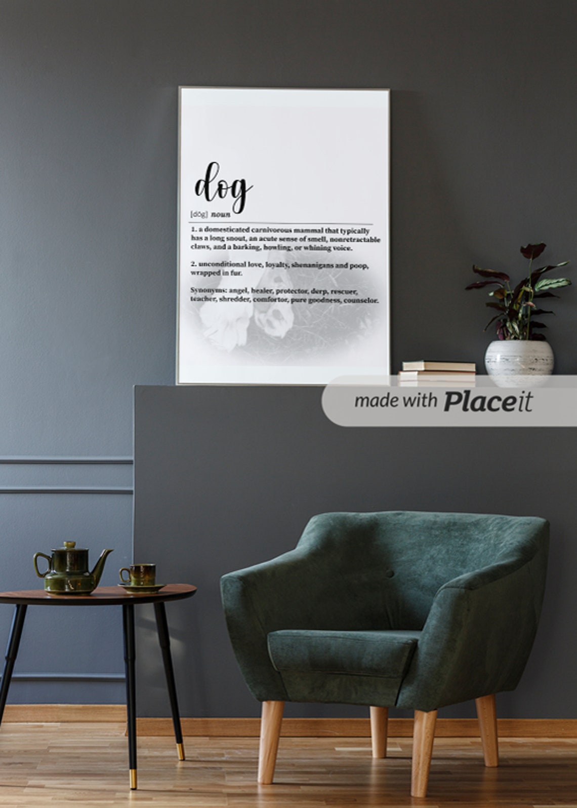 Definition Of Dog Print Dog Lover Gift Dog Wall Art Dog Quote Print Dog Poster Dog Mom Gift Dog Meaning Art Dog Decor Dog Wall Print - Image 4