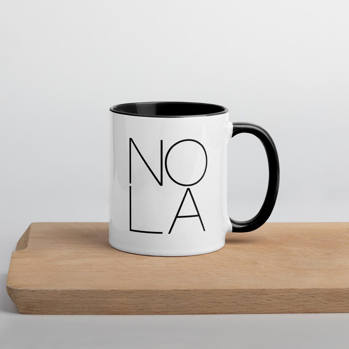 NOLA Thin Line Typography Minimalist New Orleans Tribute Wall Art