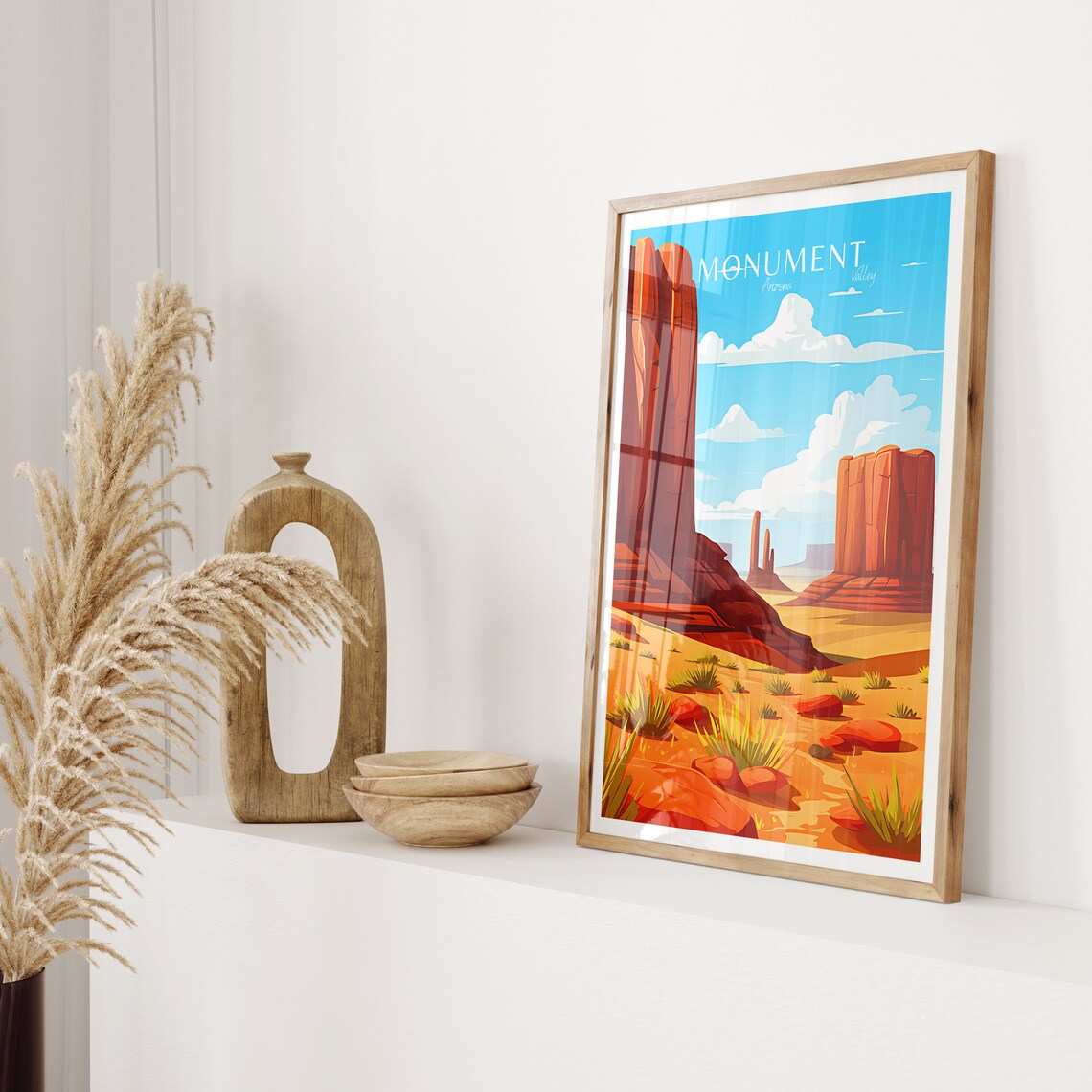 Monument Valley Vintage Travel Poster, Arizona - Image 2