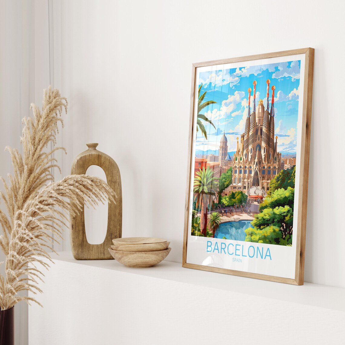 Barcelona Spain Travel Memory Travel Poster - Image 2