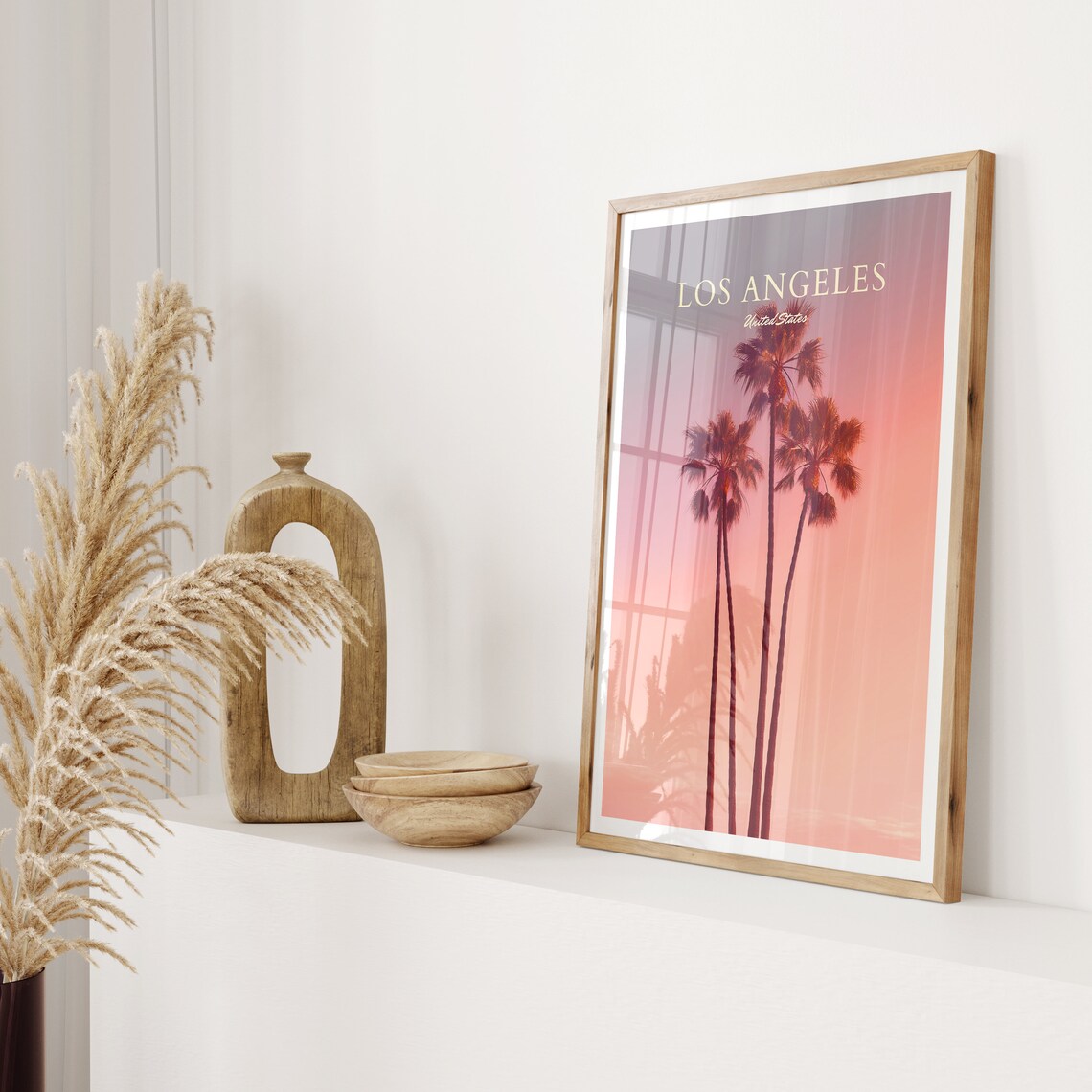 Los Angeles Travel Poster, Palm Trees Art Print - Image 2