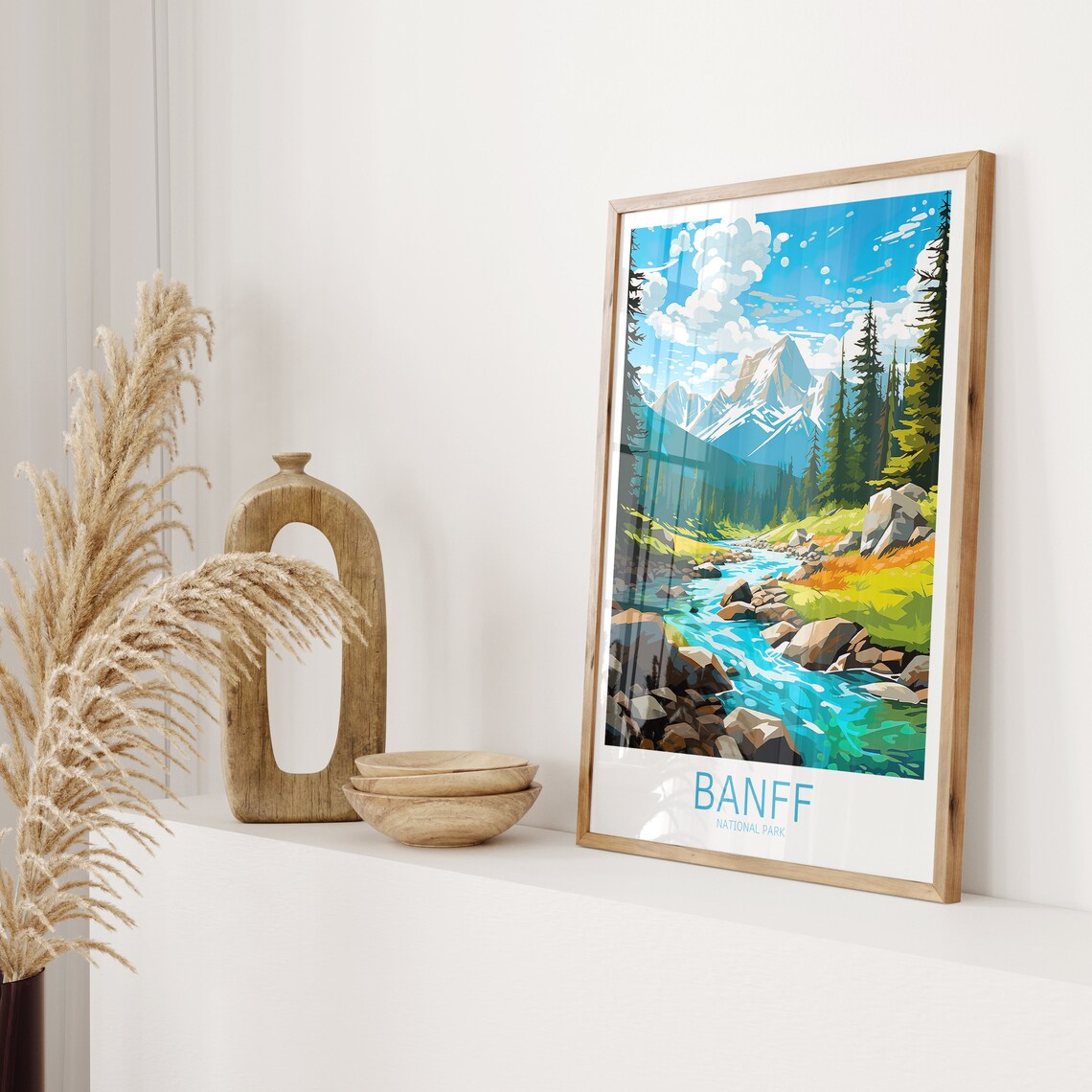 Banff Vintage Travel Poster, National Park Poster - Image 2