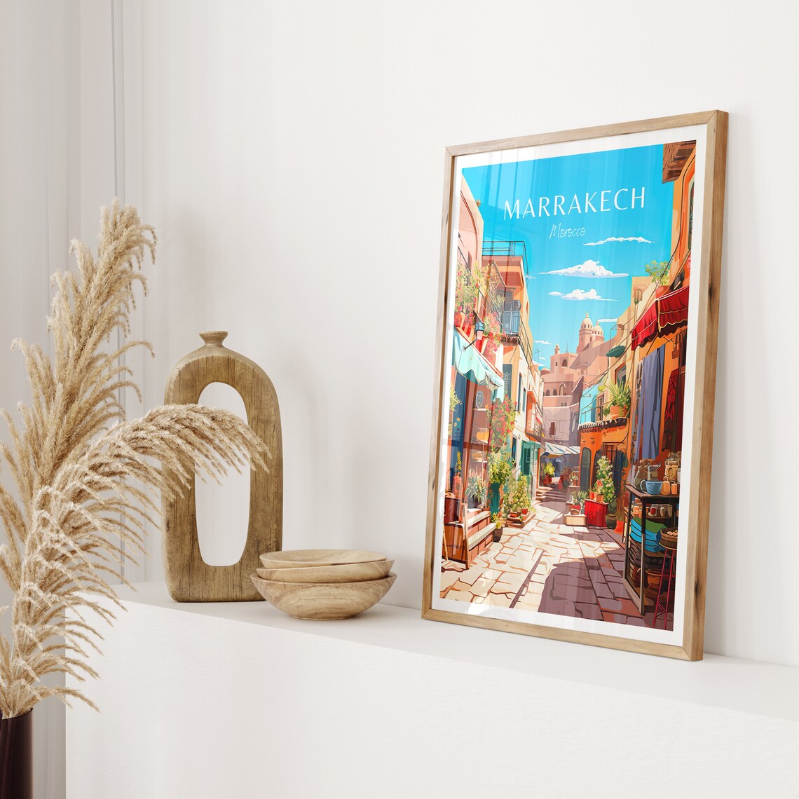 Marrakech Travel Poster, Morocco Wall Art Print - Image 2