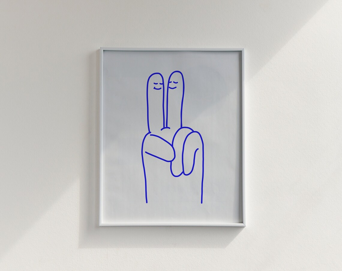 Peace Sign Print Trendy Poster Funny Art Print Kids Motivational Poster Trendy Art Print Kids Wall Art Playroom Prints Classroom Art - Image 3