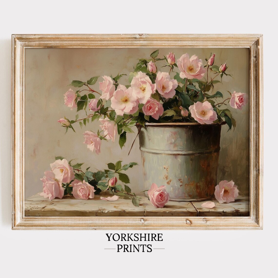 Vintage French Country Floral Botanical Art Print