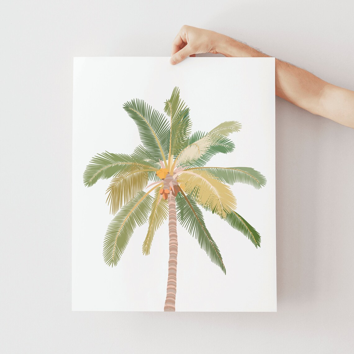 Palm Tree Print, Minimalist Tropical Wall Art - Image 2