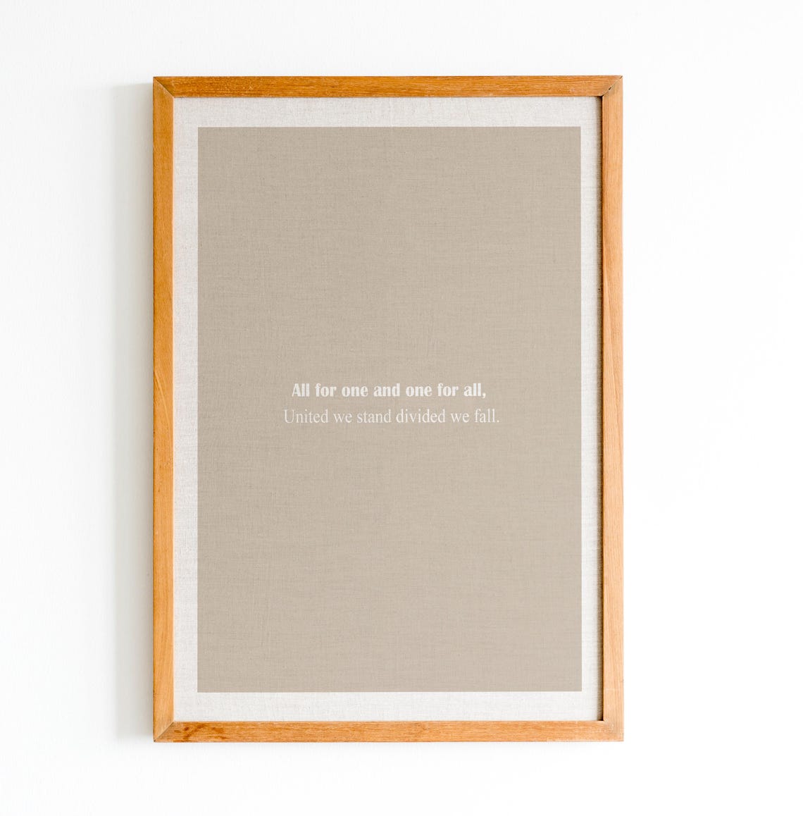 Three Musketeers Adventure Quote Minimalist Sage Linen Book Poster - Image 2