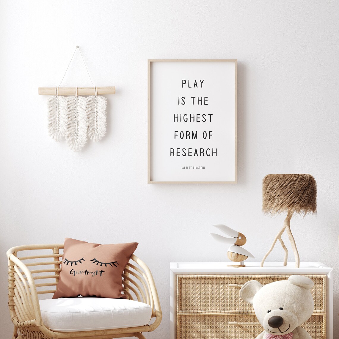Play Is The Highest Form Of Research Art Print - Image 3