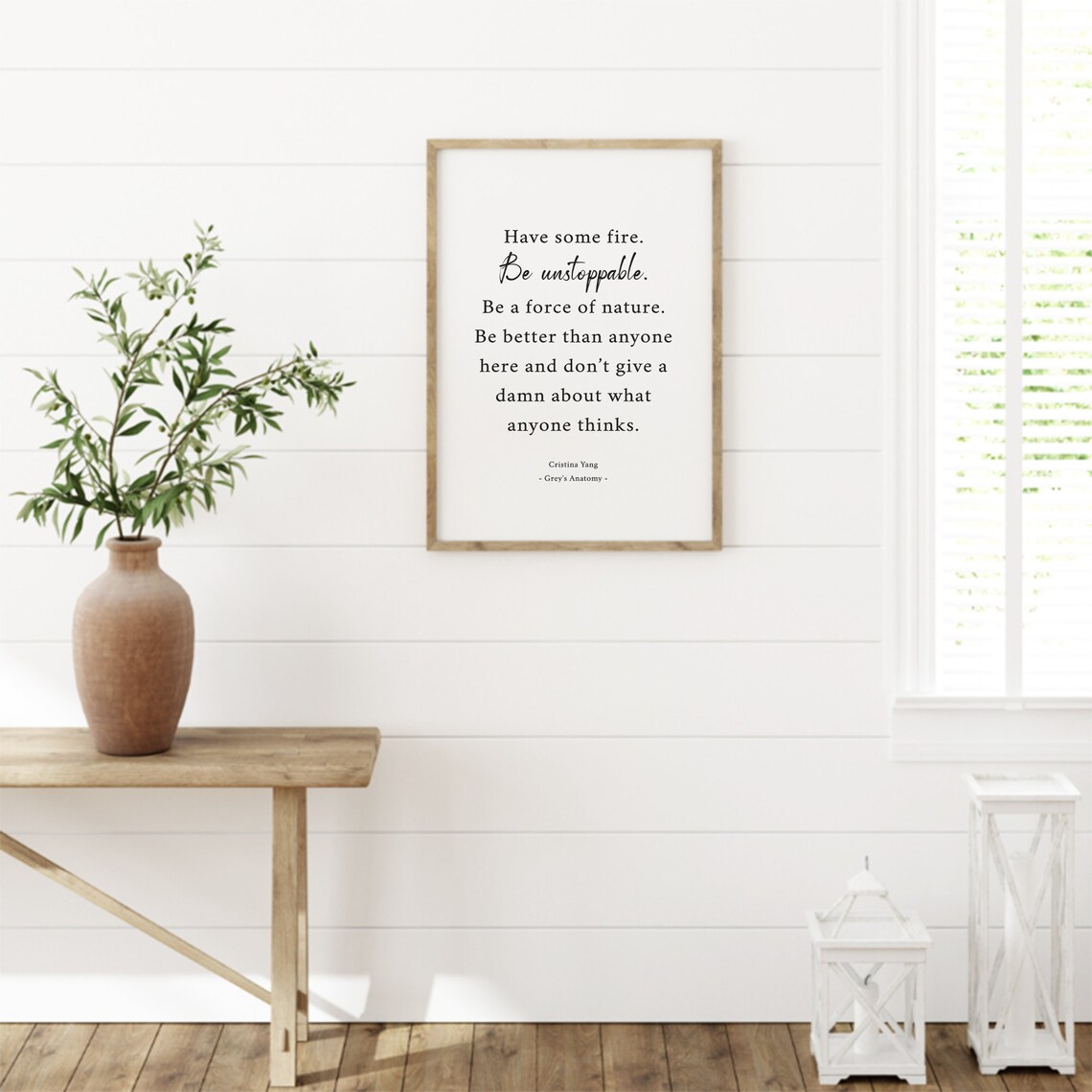 Grey's Anatomy Cristina Yang Quote Art Print - Image 2