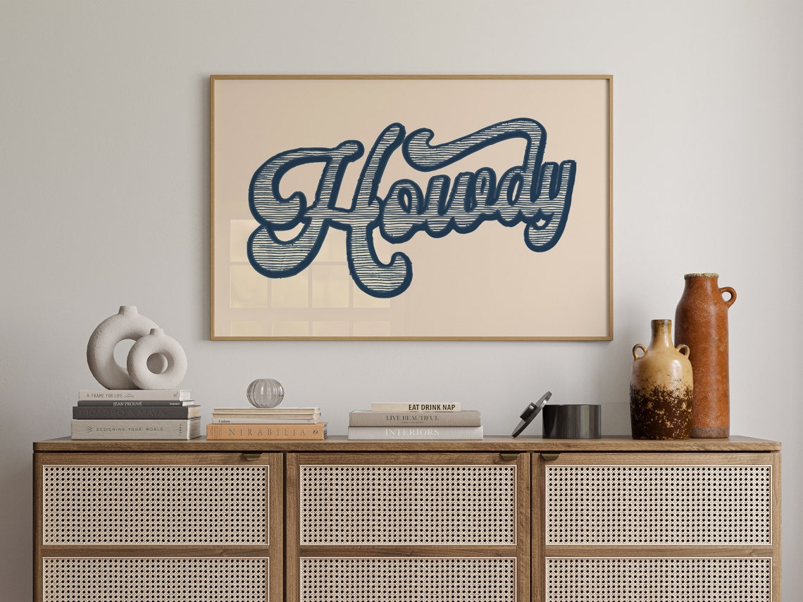 Western Style Art Print Boho Minimalist Prints Modern Art Bohominimalistdecor Cowboy Art File - Image 2