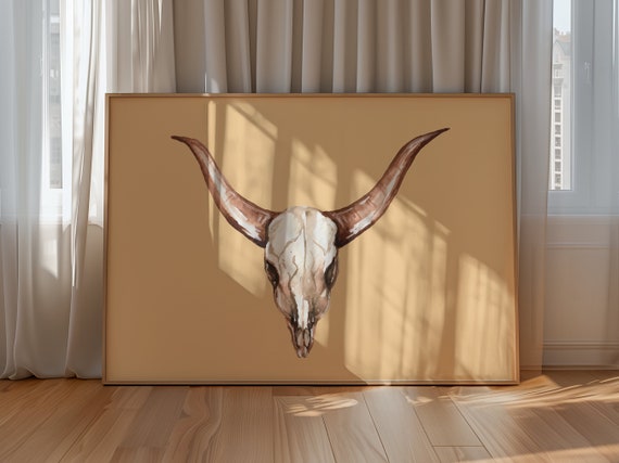 Western Style Art Print Boho Minimalist Prints Modern Art Bohominimalistdecor Cowboy Art File