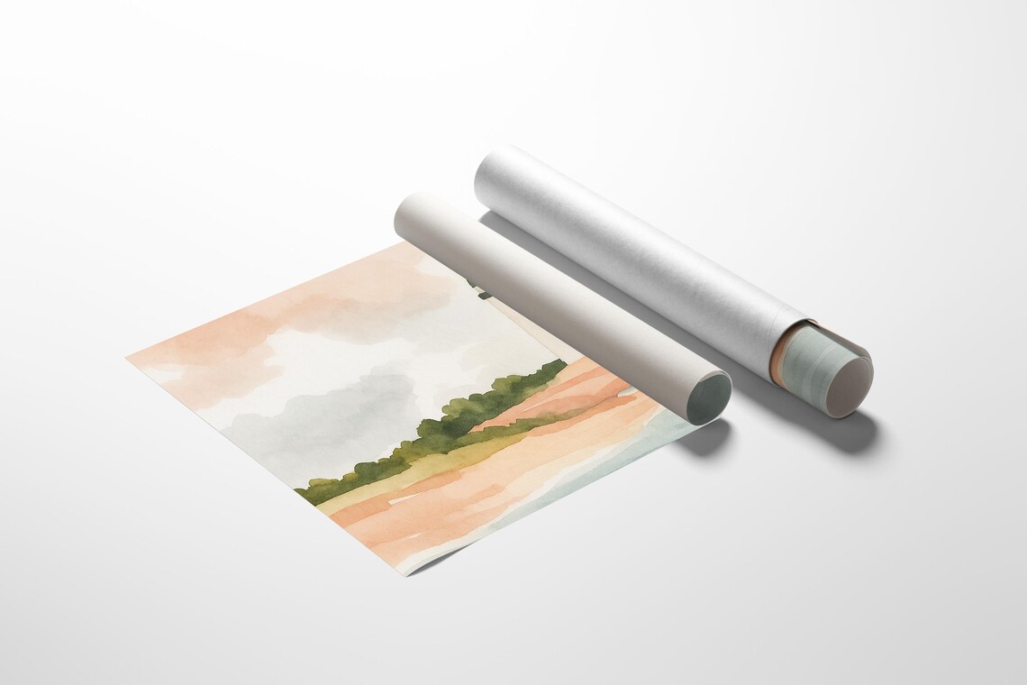 Christian Lighthouse Watercolor, Faith Inspired Decor - Image 2